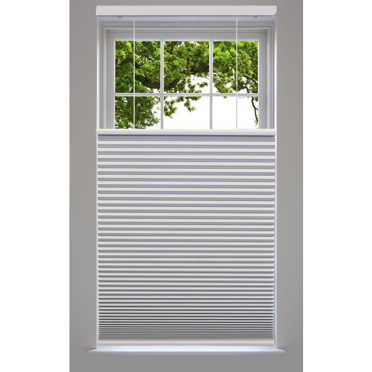 Linen Avenue Cordless Top Down Bottom Up Blackout Cellular Shade 26 1/2 W x 48 H White image - 1
