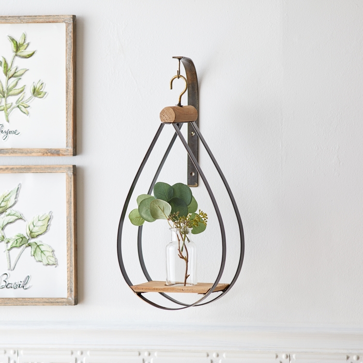 MELROSE International Hanging Bottle Vase Wall Decor