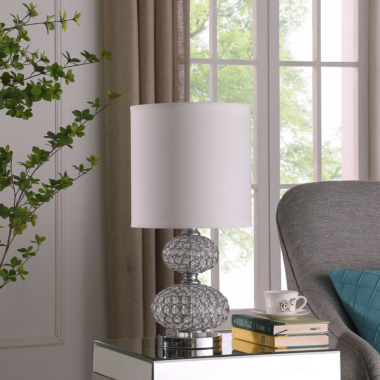 ORE International 24" Mod Crystal inspired Retro Table Lamp image - 1