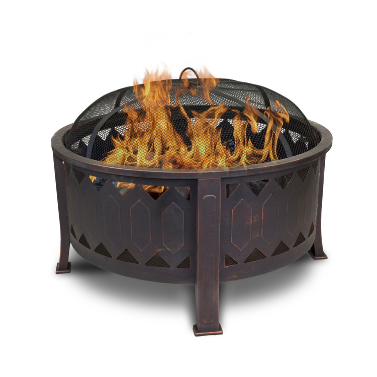 Outdoor Leisure Products 30 inch Round Fire Pit with Oil Rubbed Bronze Finish image - 1