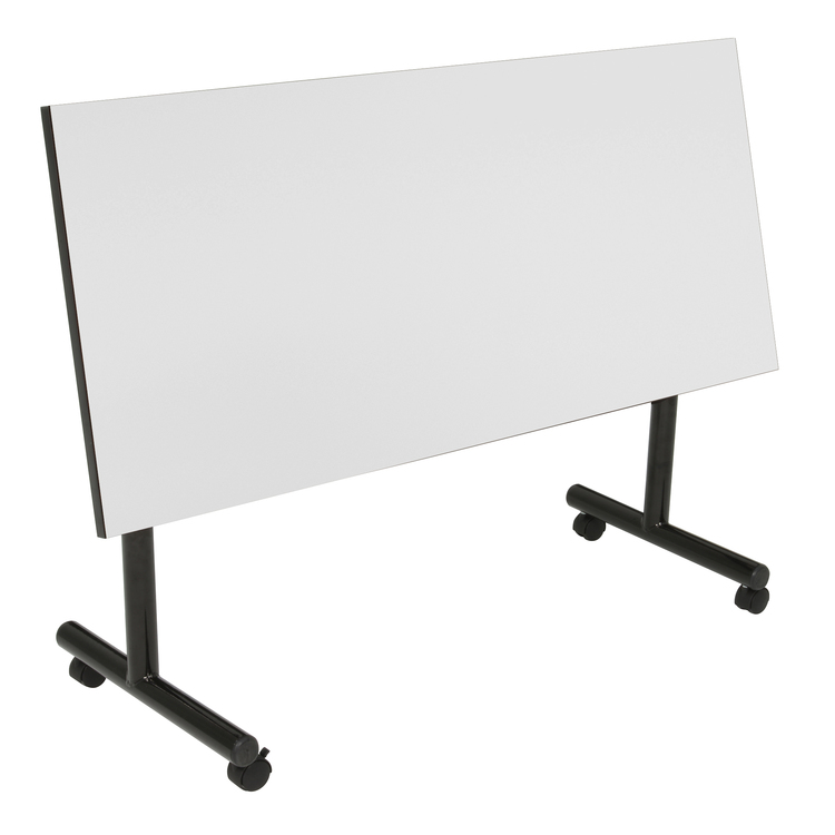 Regency Kobe 48 x 30 in. Flip-Top Training Nesting Table with Modesty Panel- White image - 1