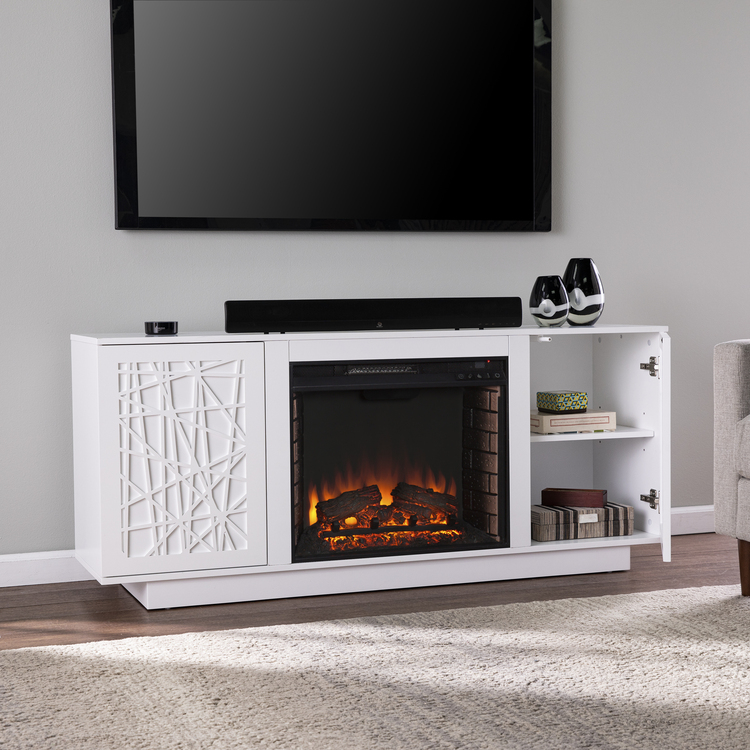 SEI Electric Fireplace with Media Storage - Thumbnail 2