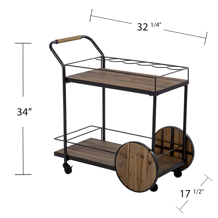 SEI Pemton Bar Cart - Thumbnail 5