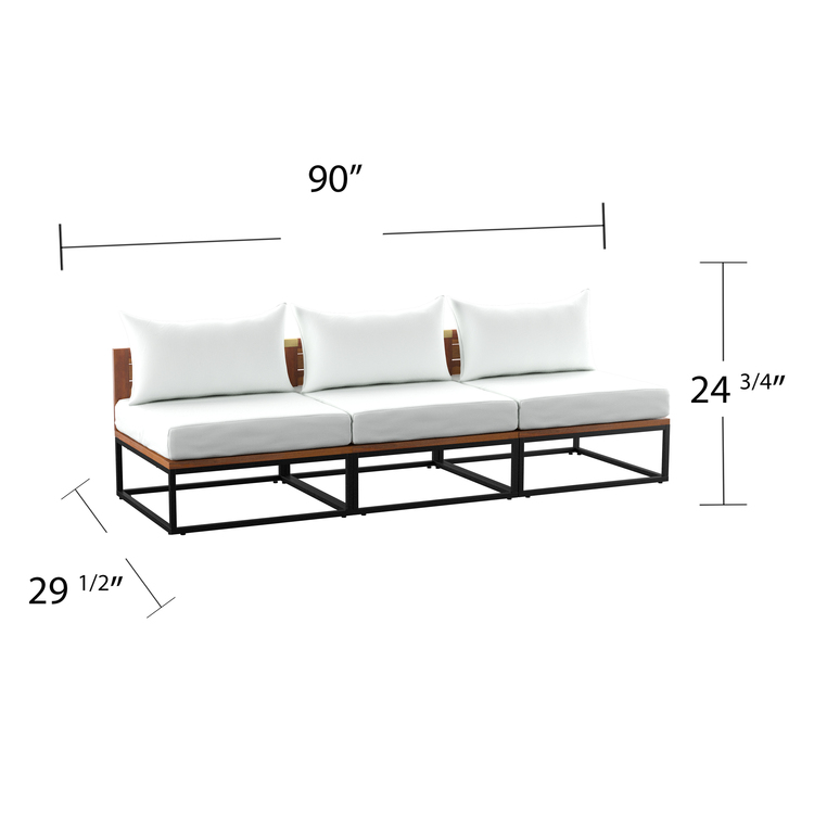 SEI Taradale Modular Outdoor Sofa w/ Cushions image - 1