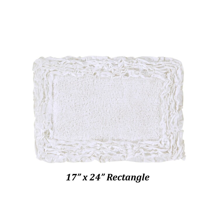 Shaggy Border Collection 17" x 24" Rectangle in Pink image - 1
