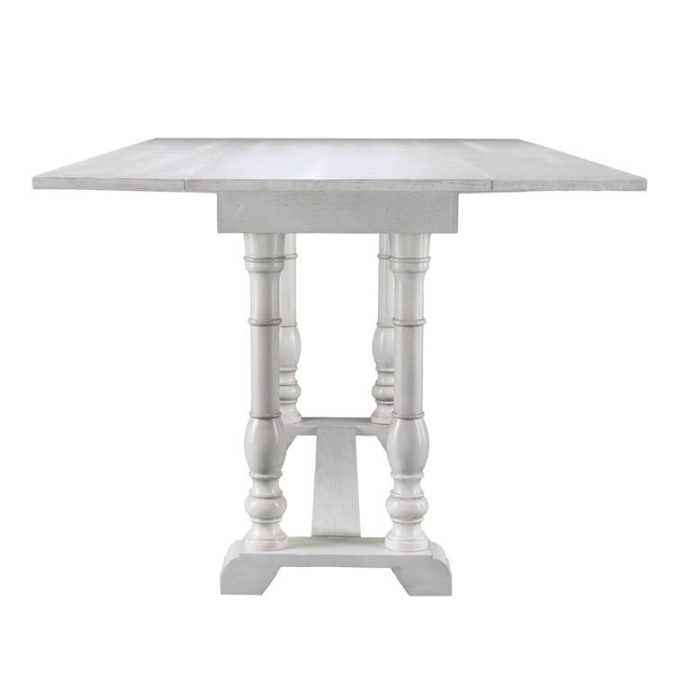 SEI Farmhouse Folding Console to Dining Table - Distressed White - Image 13