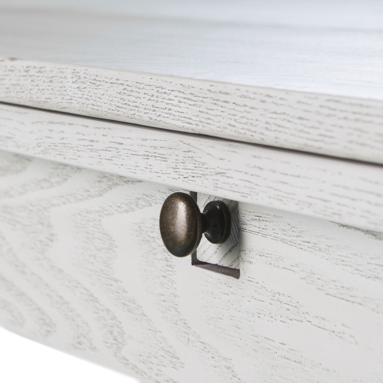 SEI Farmhouse Folding Console to Dining Table - Distressed White - Image 14