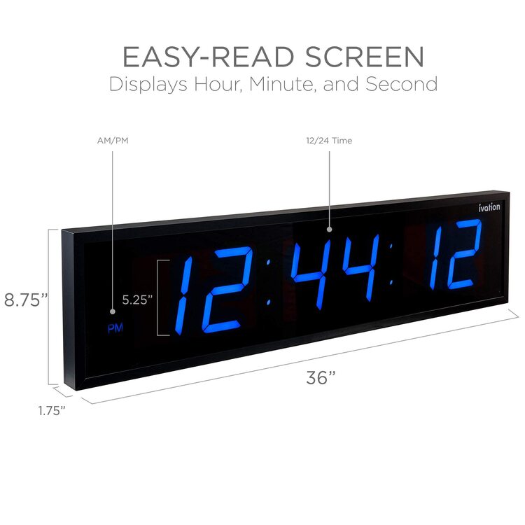 Ivation Wall Clock - Thumbnail 5