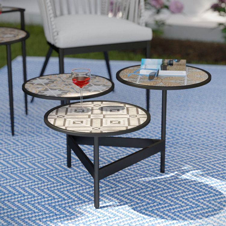 Multi-Level Outdoor Coffee Table