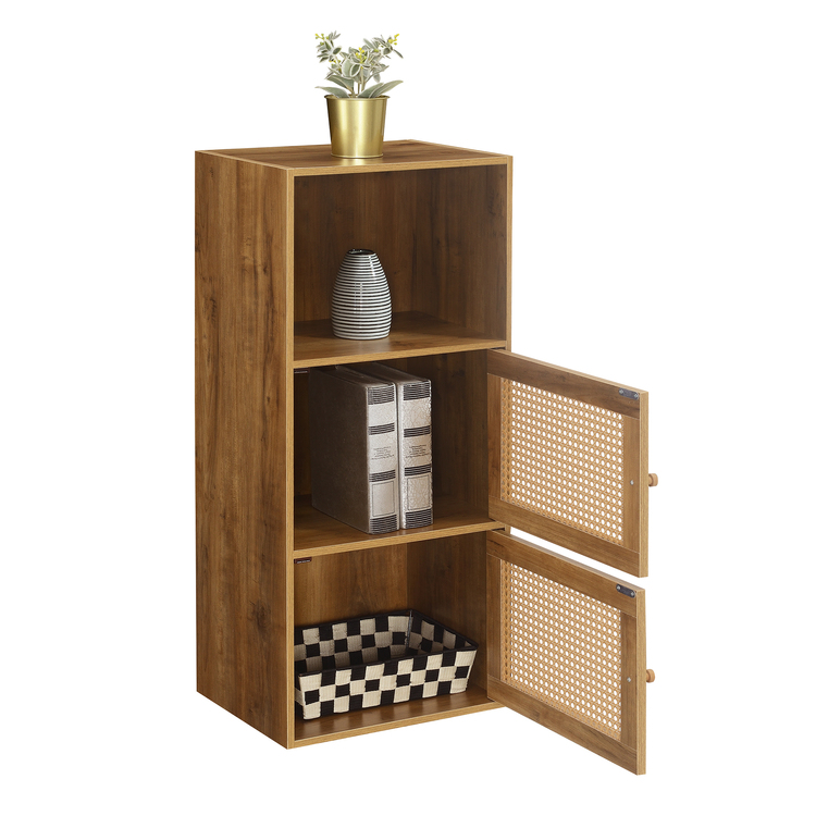 Convenience Concepts Xtra Storage Weave 2 Door Cabinet with Shelf - Image 4