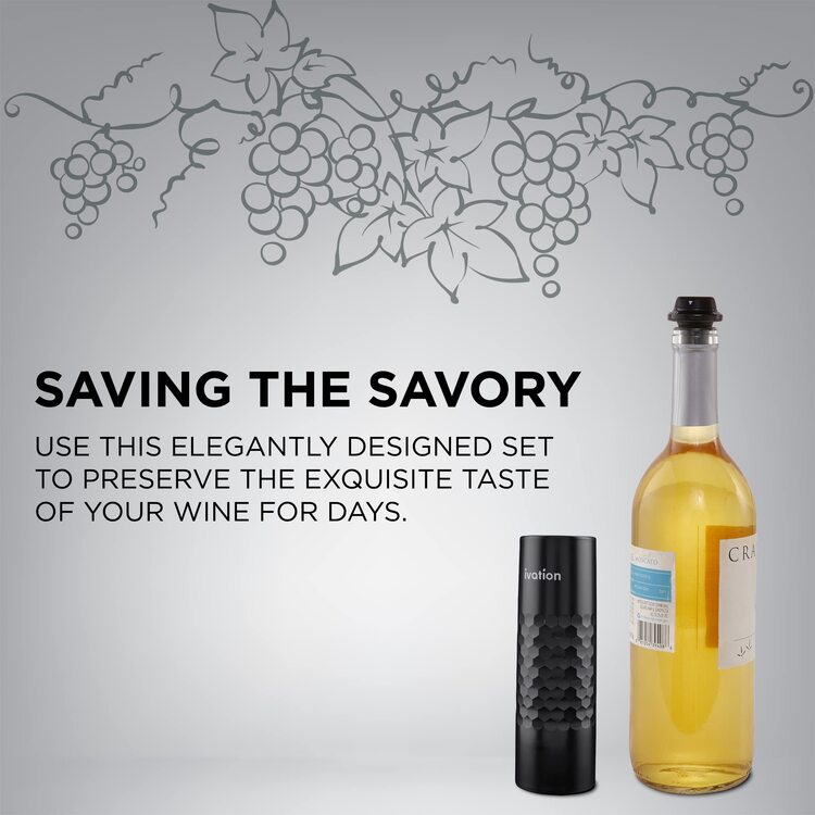 Ivation Wine Pump & Stopper - Thumbnail 4