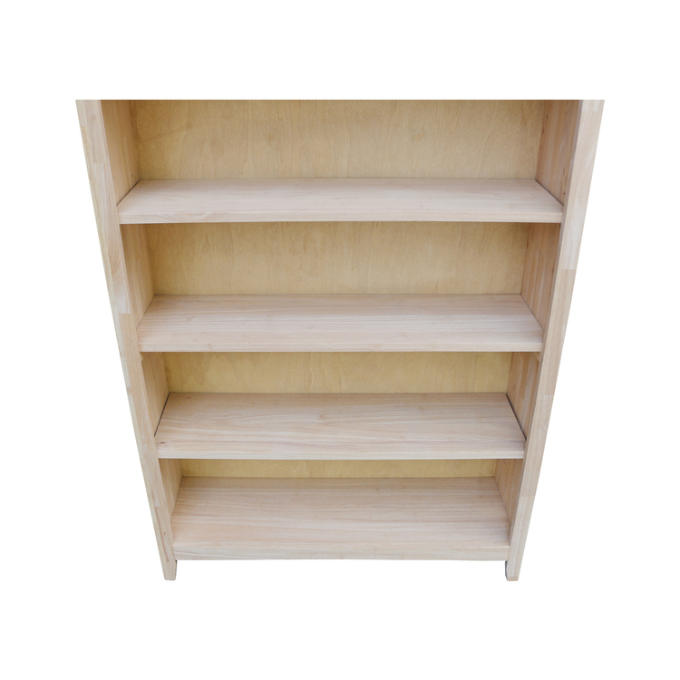 International Concepts 72" Shaker Bookcase - Solid Wood Furniture - Image 10