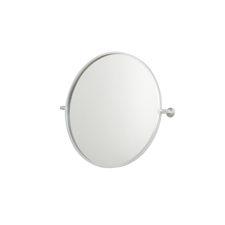 Silver Round Pivot Mirror 24 Inch - Elegant Furniture - OJCommerce.com