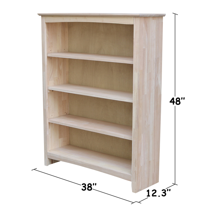 International Concepts Shaker Bookcase - 48" High - Image 12