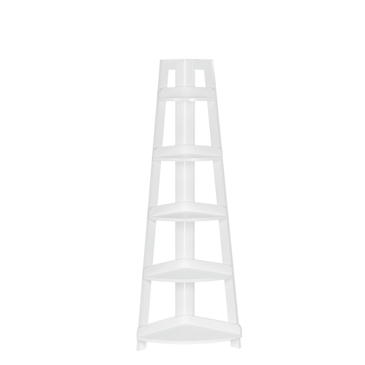 RiverRidge Home Kids 5-Tier Corner Ladder Shelf - White image - 1