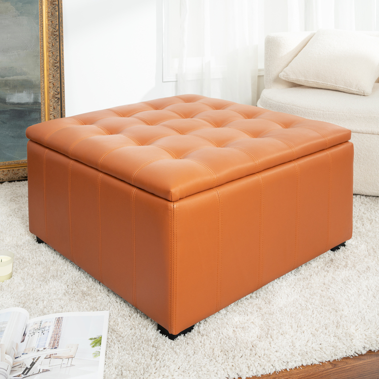 Celine Tufted Storage Ottoman by Naomi Home image - 1