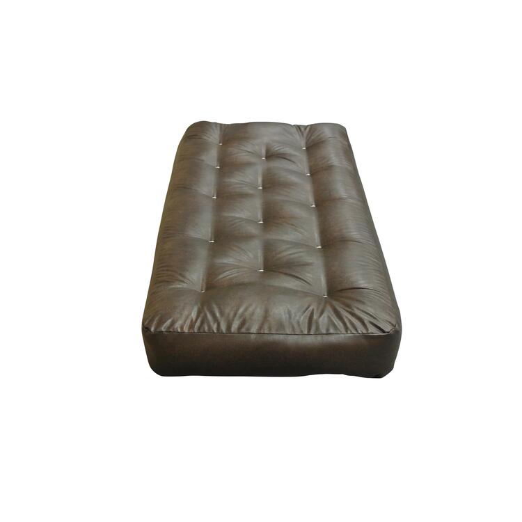 4" All Cotton #604 Chair Leather Futon Mattress image - 1