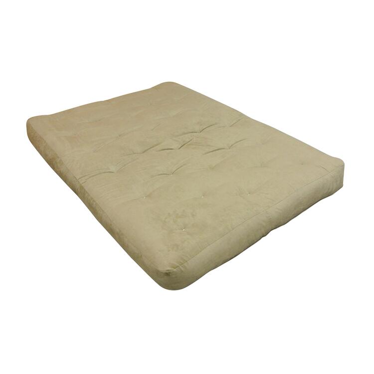 6" All Cotton #606 Cott Size 30X75 Chocolate Microfiber Futon Mattress image - 1