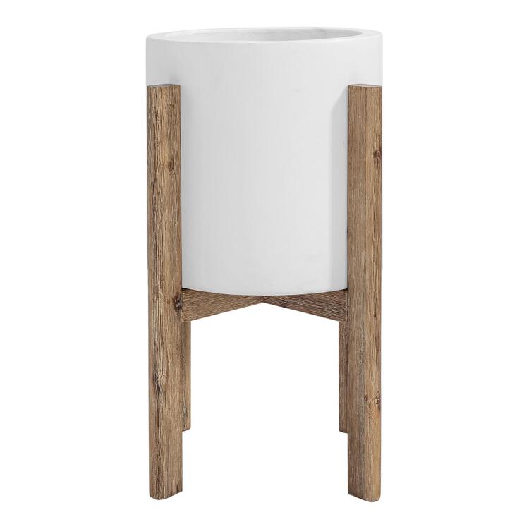 Moe's Home Collection Everest Round Planter Small image - 1