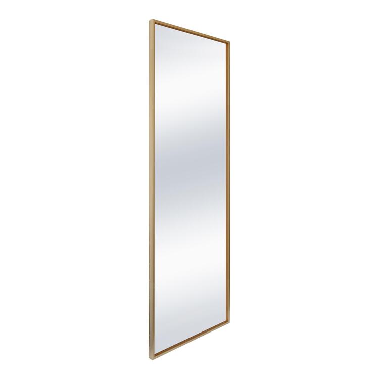 Gold Contemporary Modern Rectangular Mirror - Moe's Home Collection image - 1