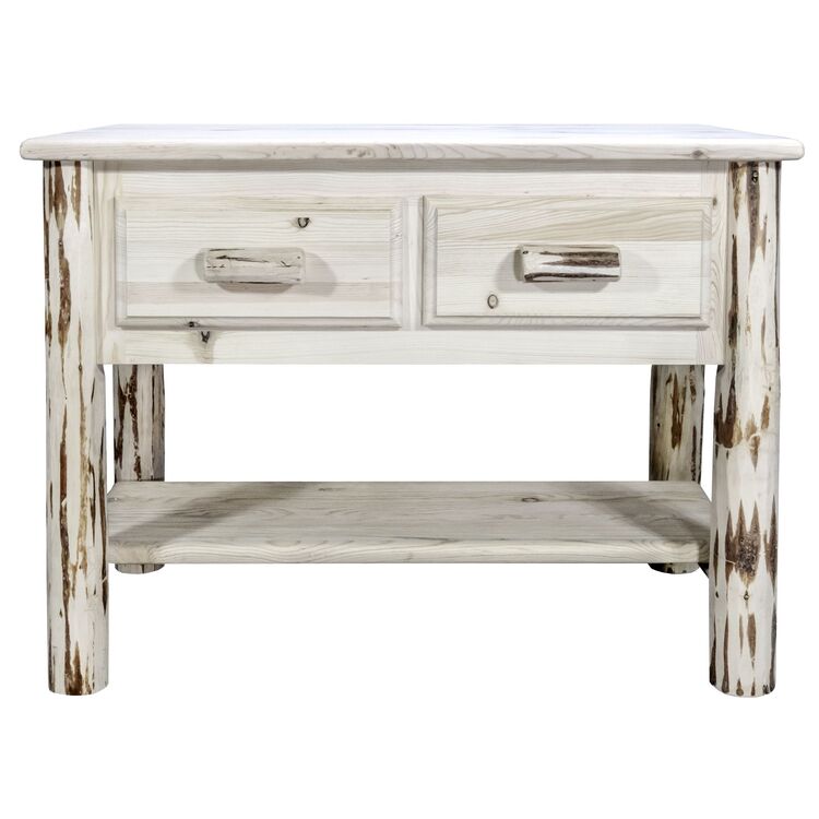 Montana Collection Console Table w/ 2 Drawers, Ready to Finish image - 1