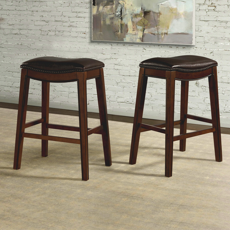 Picket House Bowen 30" Backless Bar Stool in Brown image - 1