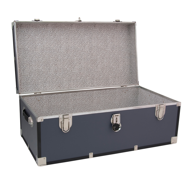 Seward Trunk Essential 30" Trunk with Lock, Grey image - 1