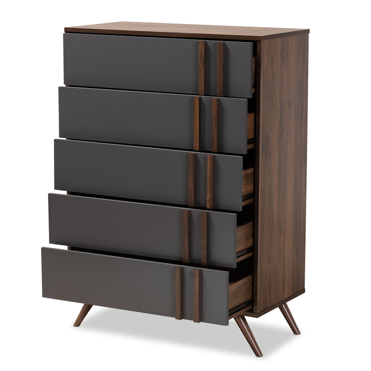 naoki modern 6-drawer dresser Naoki Mid-century Modern 6-drawer Dresser - Bed Bath & Beyond