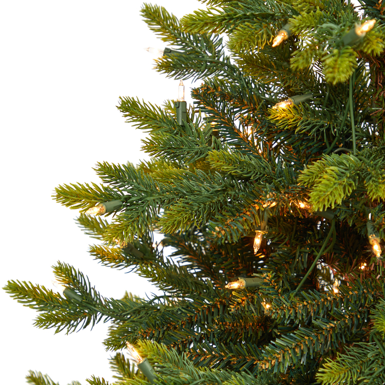Nearly Natural 3ft. North Carolina Fir Artificial Christmas Tree with 150 Clear Lights and 563 Bendable Branches - Image 9