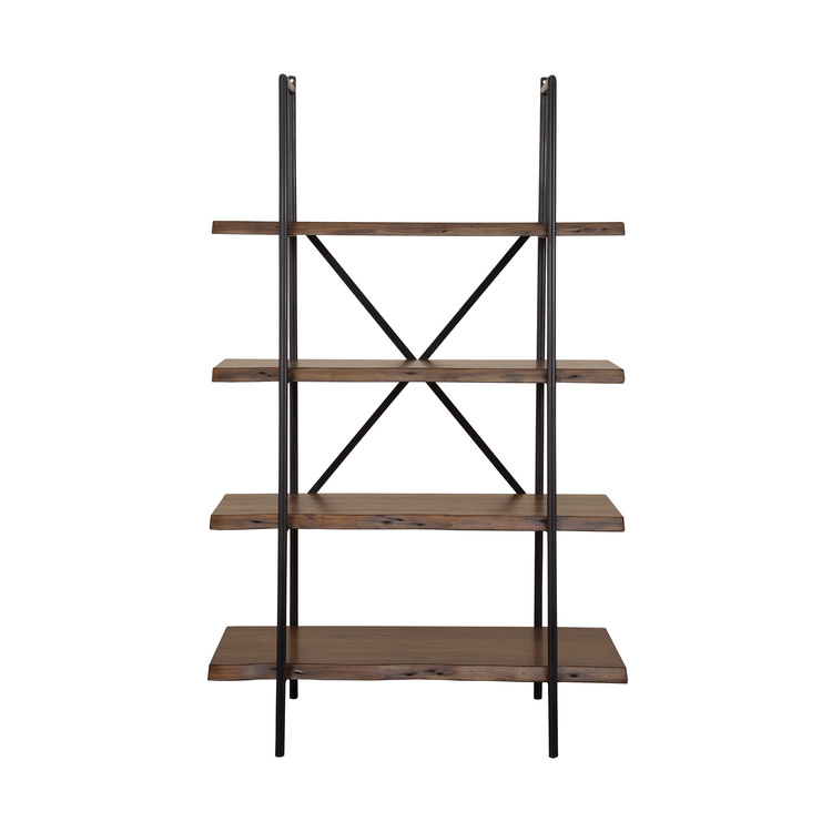 Alpine Furniture Live Edge Bookshelf