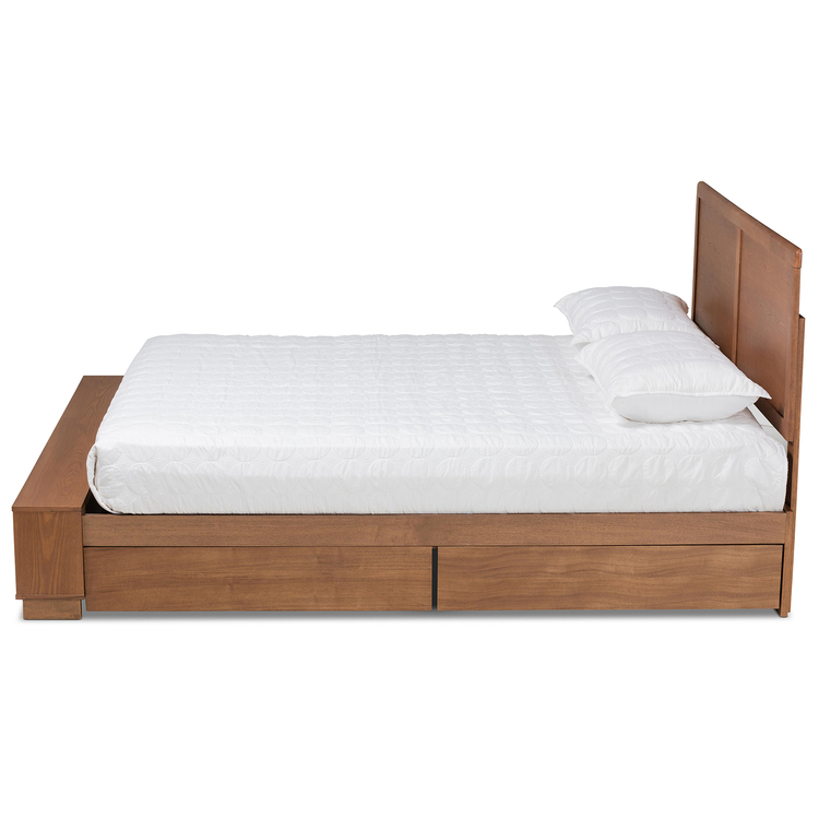 Baxton Studio Lisa Platform Storage Bed - Thumbnail 4