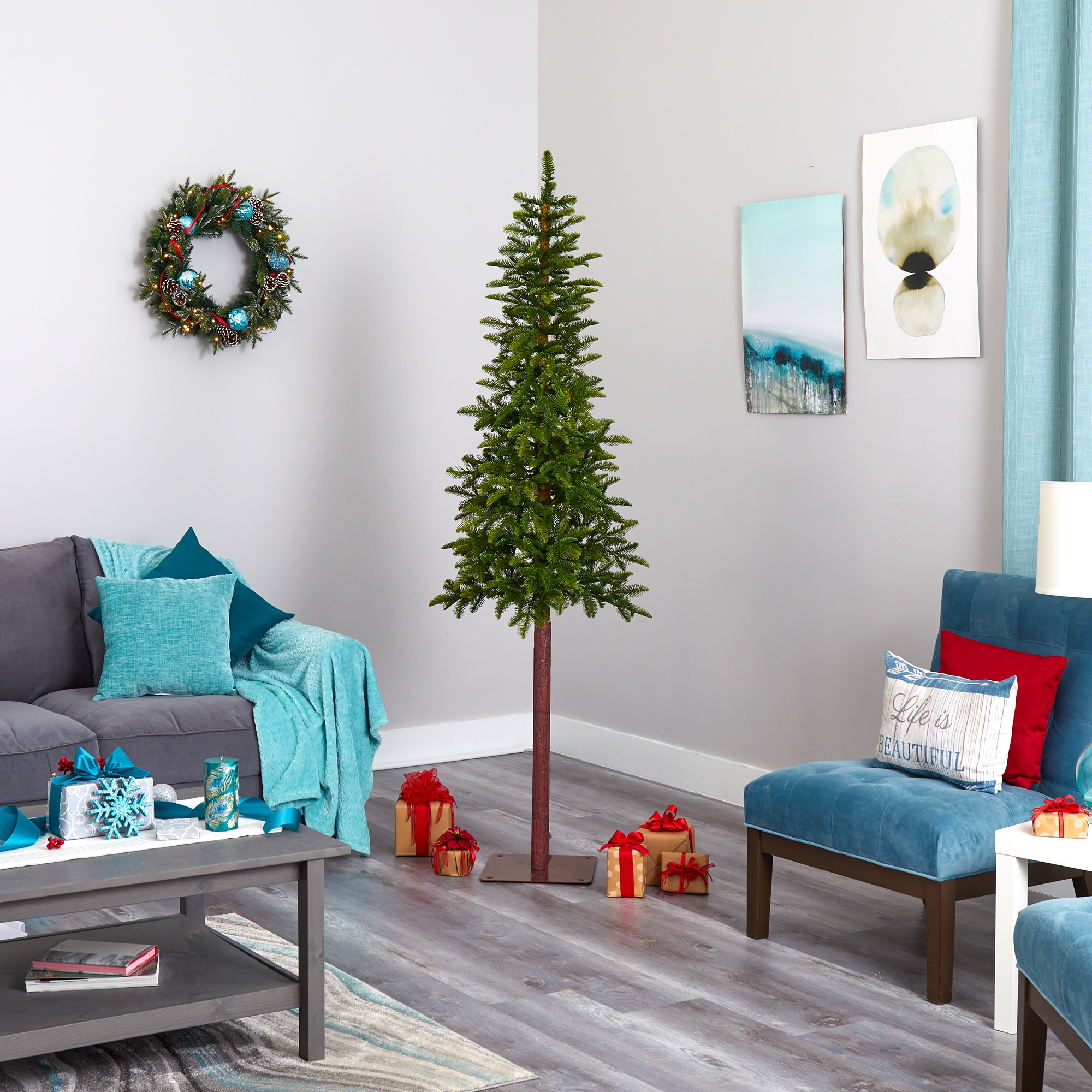 Alaskan Artificial Christmas Trees with LED Lights & Bendable Branches 7ft - Image 15