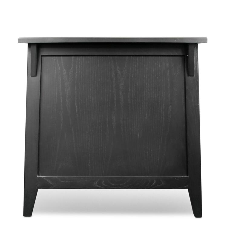 Leick Home 10032-RS Mission Cabinet End Table, Made with Solid Wood, Side Table for Living Room, Bedroom and Printer Stand, Russet Finish image - 1