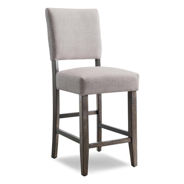 Leick Home 10086BB/HG Upholstered Back Counter Height Stool