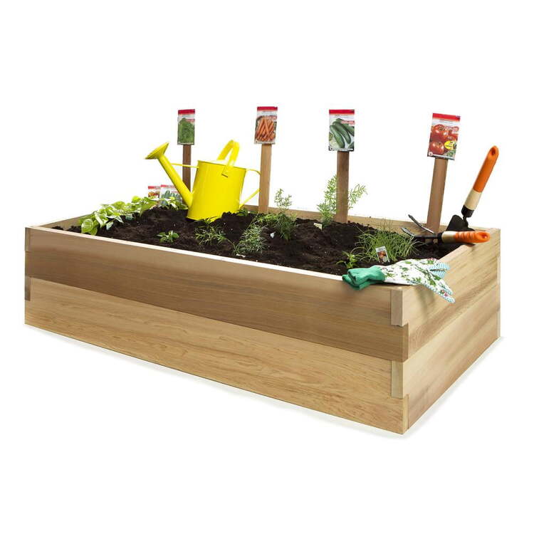 All Things Cedar 4-Foot Double Raised Garden Box - Thumbnail 2