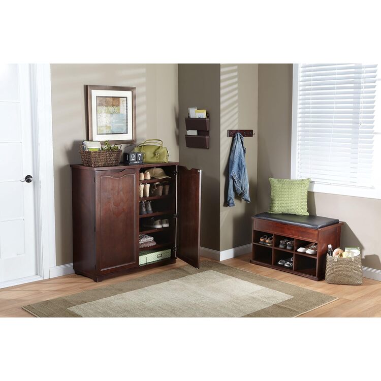 Northbeam Wooden Shoe Cabinet - Stylish Shoe Organizer for Entryway &  Closet - OJCommerce.com