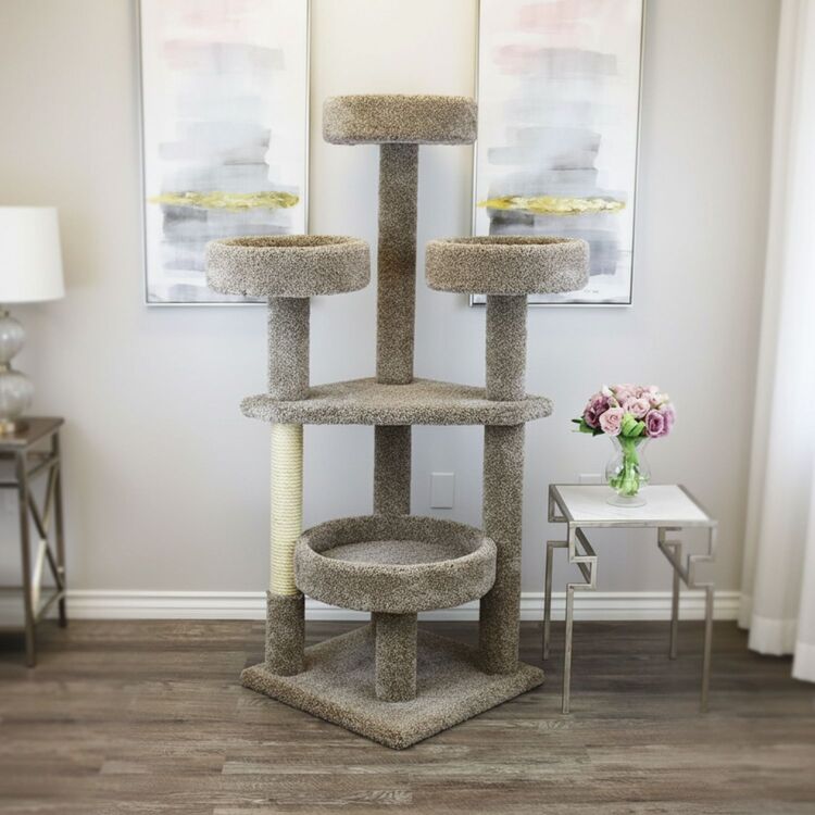 New Cat Condos Cat Tree for Maine Coon - Large Cat Tower & Condo image - 1