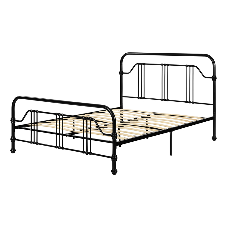 South Shore Black Metal Queen Bed Base - South Shore image - 1