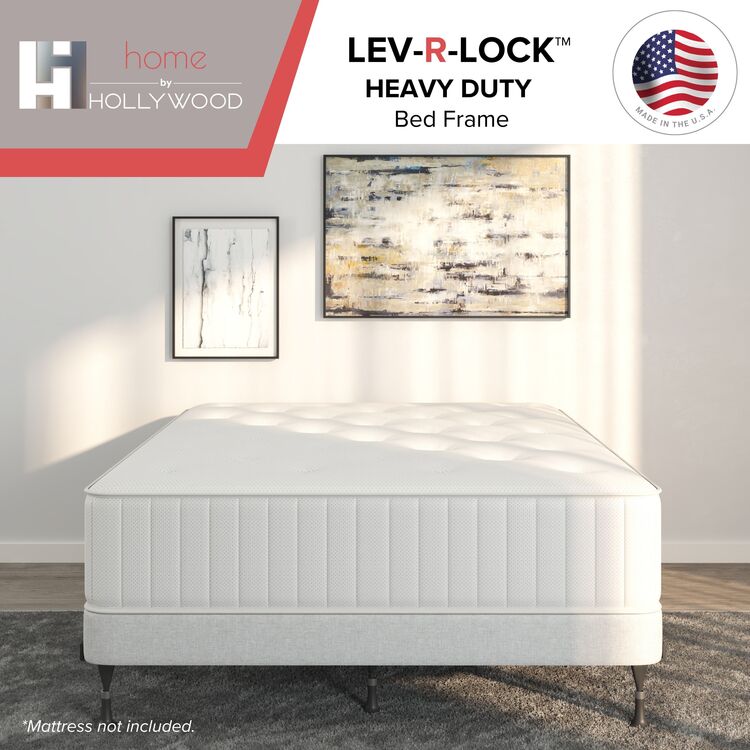 Hollywood Bed Frames Adjustable Bed Frame - Steel Platform Bed with Headboard Brackets - Image 4