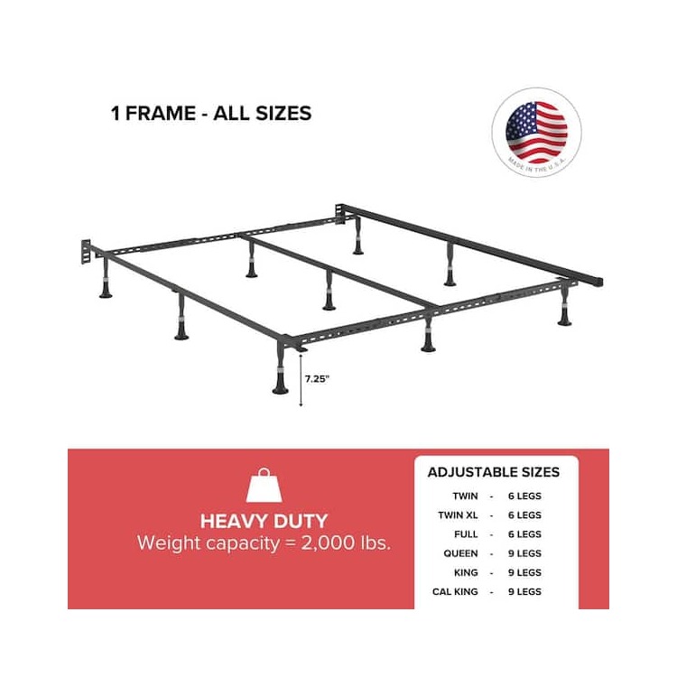 Hollywood Bed Frames Sturdy Steel Bed Frame - Serta Stable Base ...
