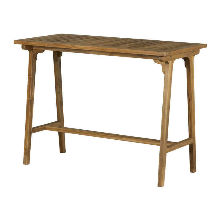 South Shore Teak Bar Table - Natural Agave | Outdoor Patio Furniture image - 1