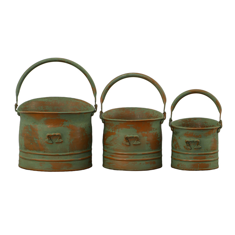 Metal Bucket Planter