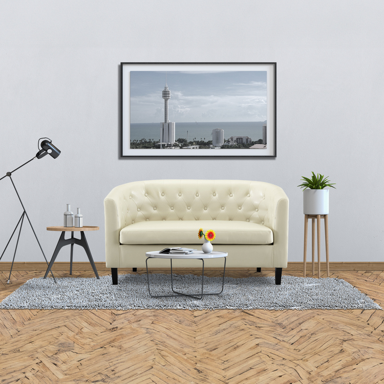 Emma Button Tufting Loveseat by Naomi Home