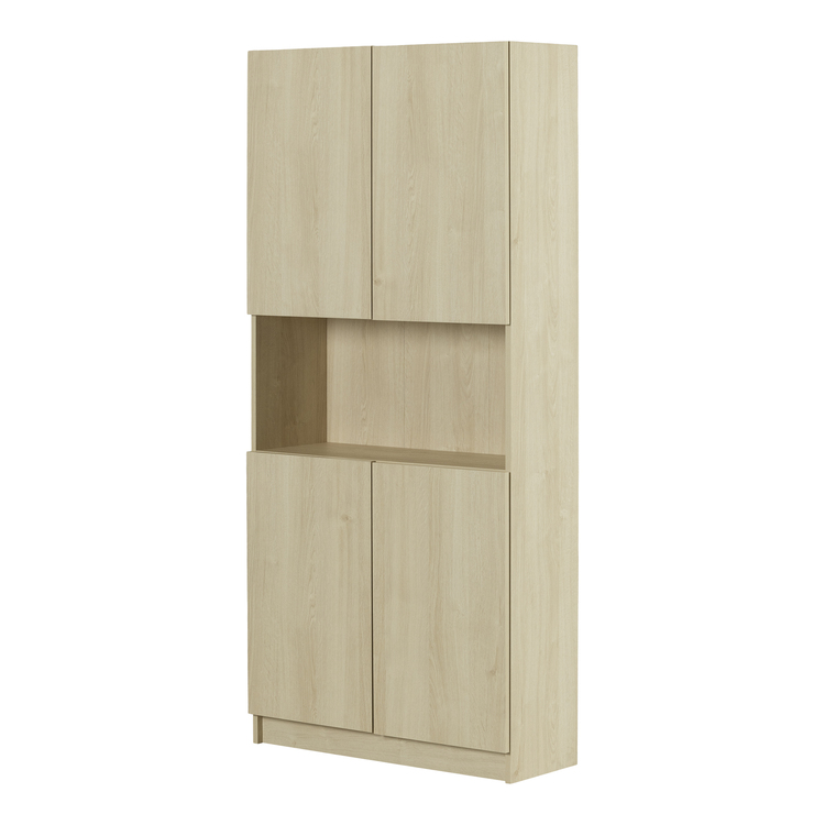 South Shore 4-Door Storage Cabinet | Modern Kitchen Pantry & Dining Room Storage image - 1