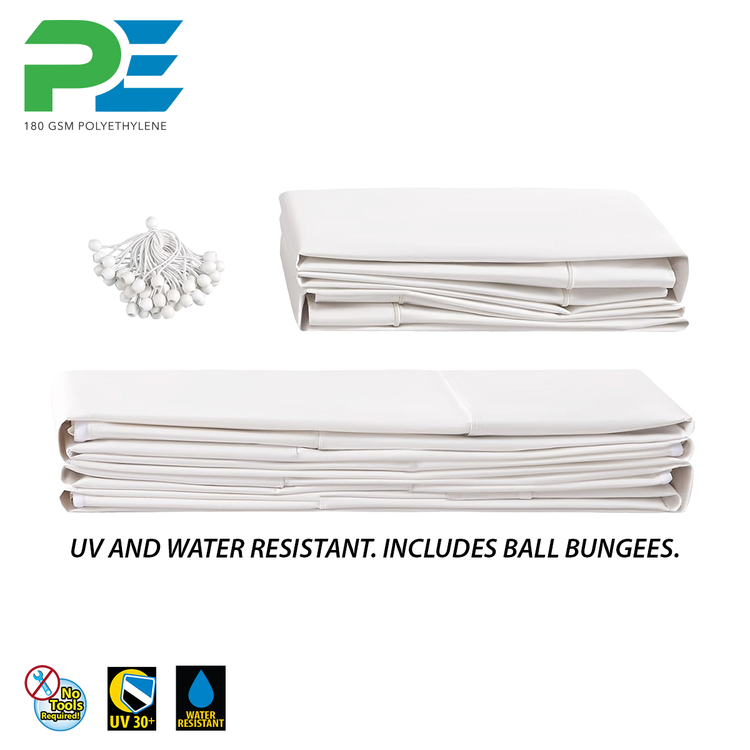 King Canopy Sidewalls - 10x20 with Bug Screens & Doors - Image 3