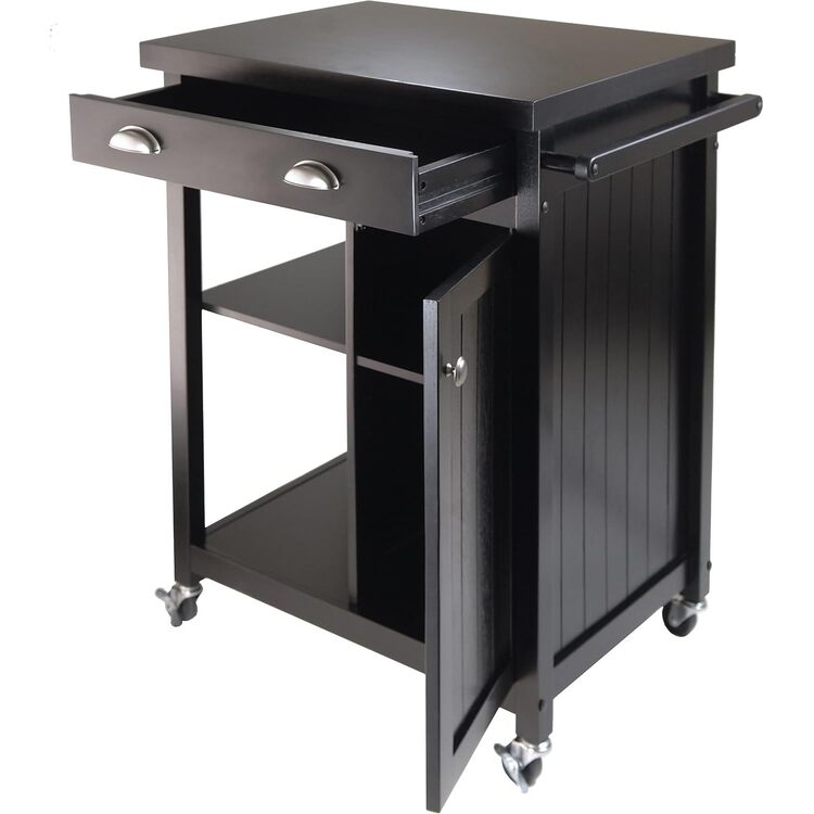 Winsome Wood Timber Kitchen Cart - Thumbnail 2