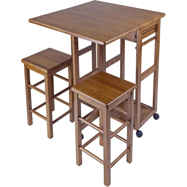 Winsome Wood Space Saver with 2 Stools, Square - Image 4