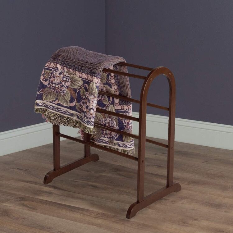tobacco stick quilt rack Winsome Wood Quilt Rack, Walnut