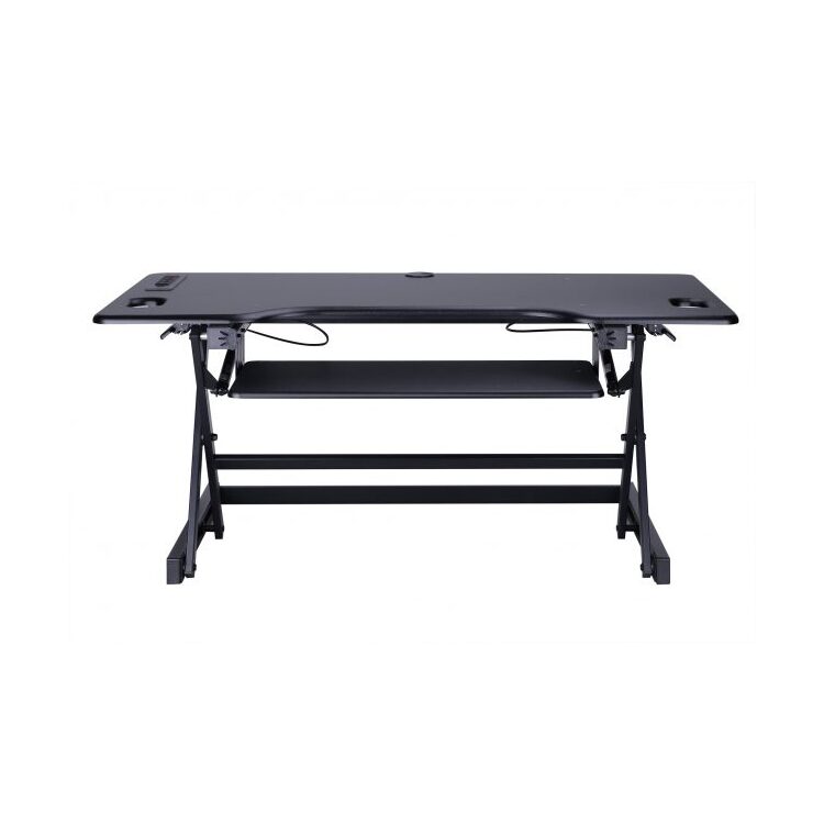 Rocelco Inc. Adjustable Standing Desk Converter with Dual Monitor Mount - Image 11