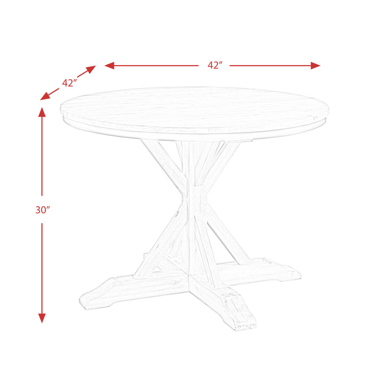 Picket House Furnishings Keaton Round Standard Height Dining Table - Image 4